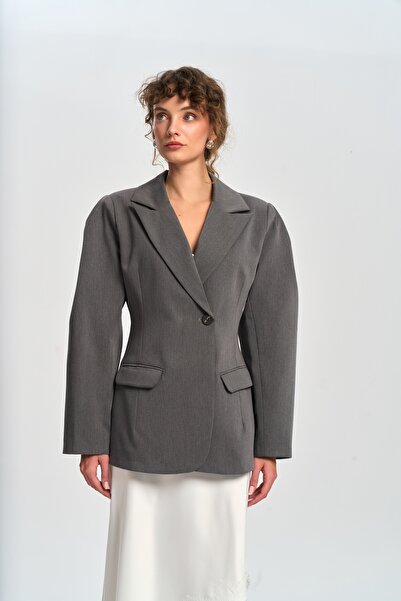 MAI STUDIOS CO. Briella Smoked Blazer with Waistband
