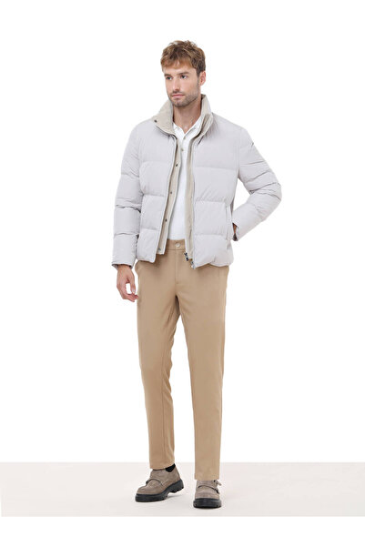 Kip Stone Regular Fit Stand Collar Casual Woven Coat