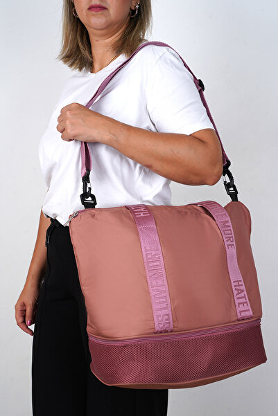 Do Tebe Τσάντα ταξιδιού για μητέρα και μωρό, ροζ, καλοκαιρινή/χειμερινή, με θήκη για παπούτσια από ύφασμα αλεξίπτωτου