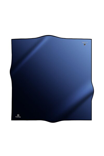 Vissona 57% MĂTASE 43% VISCOSĂ Twill Mătase cu model degradat Culoare albastru gheață 90x90 Forma pentru cusut eșarfă: Cusut manual