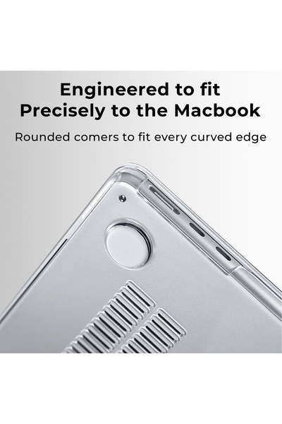 Glassology Crystal Clear MacBook Air 13.3" Case with Screen Protector – Lightweight & Durable