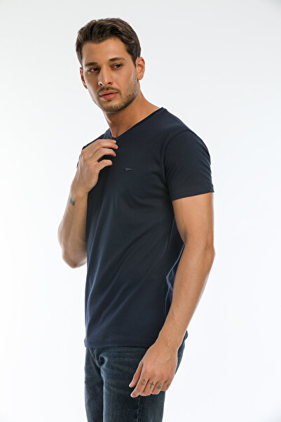 Slazenger Ανδρικό μπλουζάκι Sargon Navy Blue