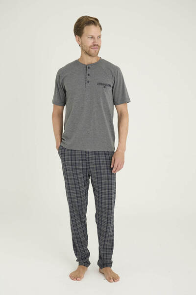 KLY New Season 2026 Men's Midi Collar Luxury Design Pajama Set