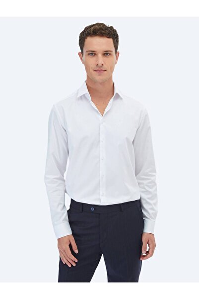 Kip Cămașă clasică albă, 100% bumbac