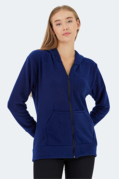 Slazenger Sofal I Women's Fleece Sweatshirt Navy Blue