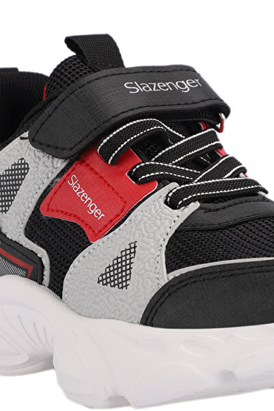 Slazenger Nelson Unisex Children's Velcro Black / Red Casual Sneakers