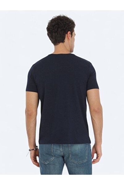 Kip Синій велосипедний комір бавовняна суміш футболка