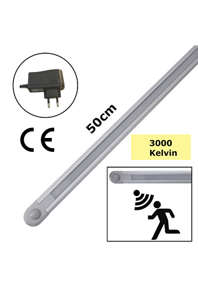 Smartline Dahili Hareket Sensörlü (pır) Gömme Slim Led Bar (50cm - 3000 Kelvi...