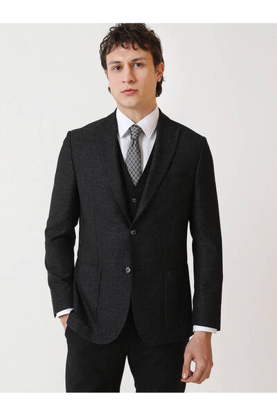 Kip Black Suit - Vest Detailed