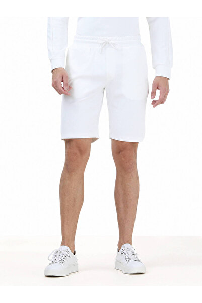 Kip Ecru Knitted Jogging Fit Sports Bermuda