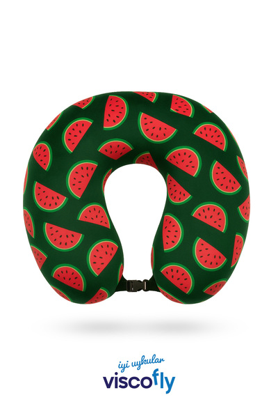 Viscofly Pernă de călătorie ortopedică Visco - Pernă pentru gât - 30*30*10 cm...