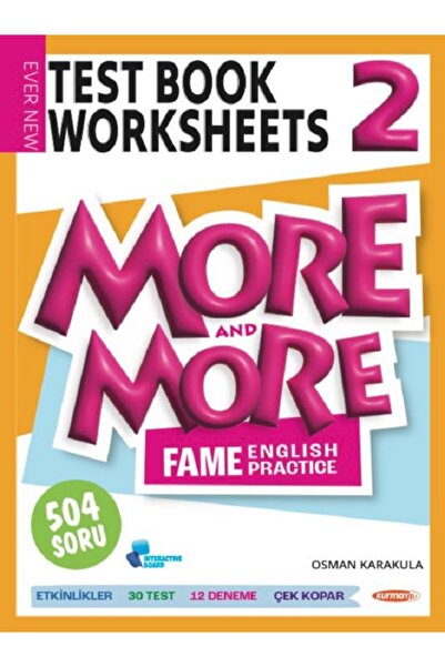 Kurmay Yayınevi 2. SINIF MORE AND MORE TEST BOOK WORKSHEETS MORE&MORE