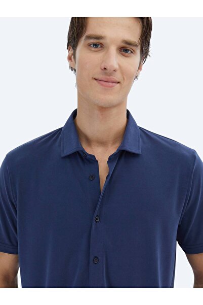 Kip Cămașă casual Indigo Straight Regular Fit