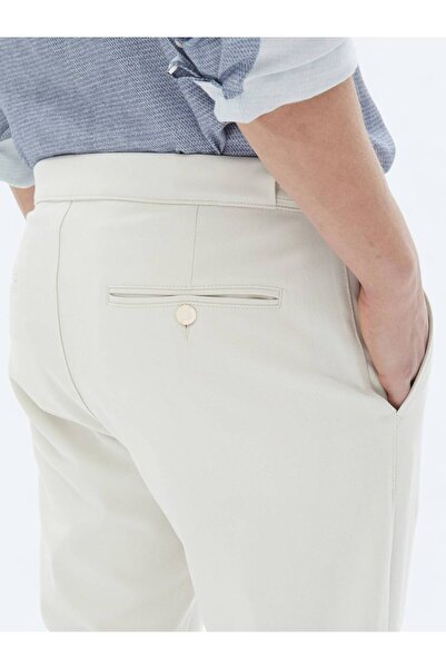 Kip Bej Dokuma Loose Fit Casual Pantolon