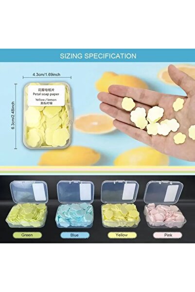 safestore 2 Paket Parfümlü Eriyen Mini Kağıt Sabun Öğrenci Çocuk Okul Dezenfe...