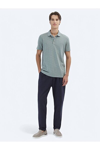 Kip Поло з коміром-стійкою з бавовняної суміші з хакі-візерунком