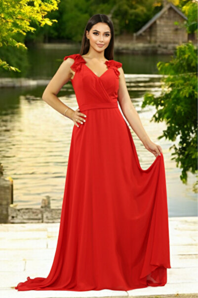 FaBe Fashion Valonlu Şifon Elbise