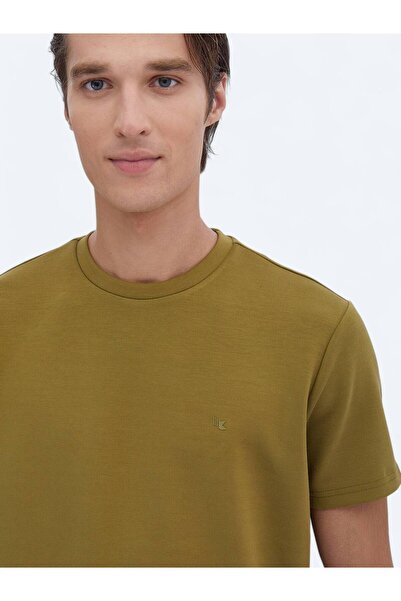 Kip Μπλουζάκι Oil Green Crew Neck Plain T-shirt