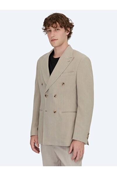 Kip Vizon Desenli Comfort Fit Ceket