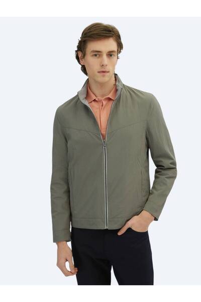 Kip Γκρι παλτό με κρυφή κουκούλα, καθημερινή ύφανση, διπλής όψης