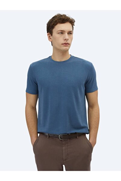 Kip Μπλουζάκι Indigo Plain Crew Neck