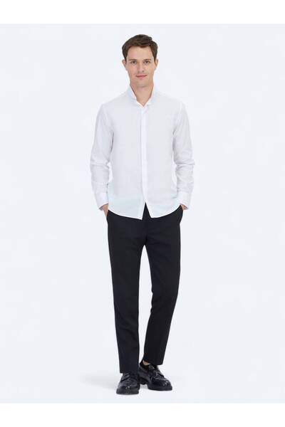 Kip Біла сорочка класичного крою з 100% бавовни