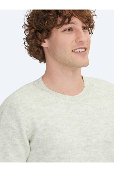 Kip Πλεκτό πουλόβερ από μαλλί ζακάρ με λαιμόκοψη μέντας