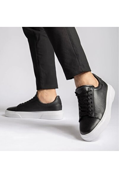 oflamaz Lufian Erkek Sneaker İçi Dışı %100 Hakiki Deri 5cm Boy uzatan Ayakkabı Erkek Ayakkabı