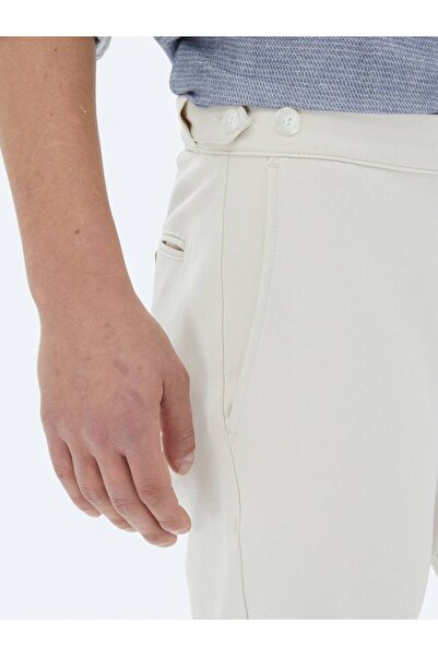 Kip Bej Dokuma Loose Fit Casual Pantolon