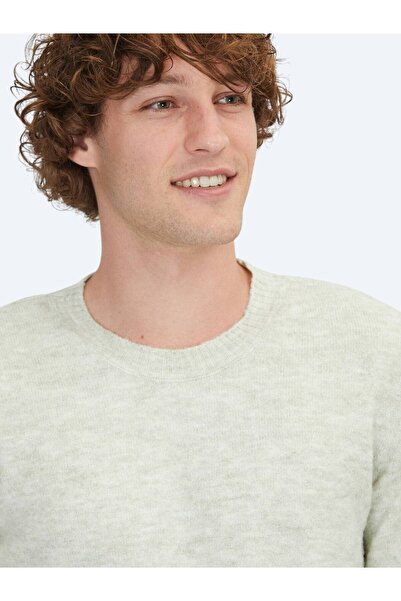 Kip Πλεκτό πουλόβερ από μαλλί ζακάρ με λαιμόκοψη μέντας