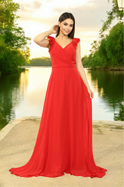 FaBe Fashion Valonlu Şifon Elbise