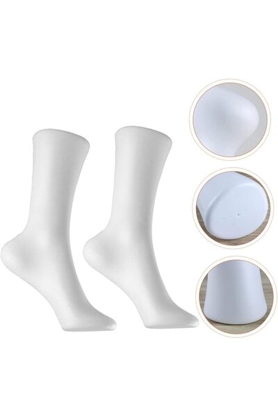 Silly fish 2pcs Women's Socks Leg Model Props The Mannequin Foot Jewelry Display Model Shoe Display Stock