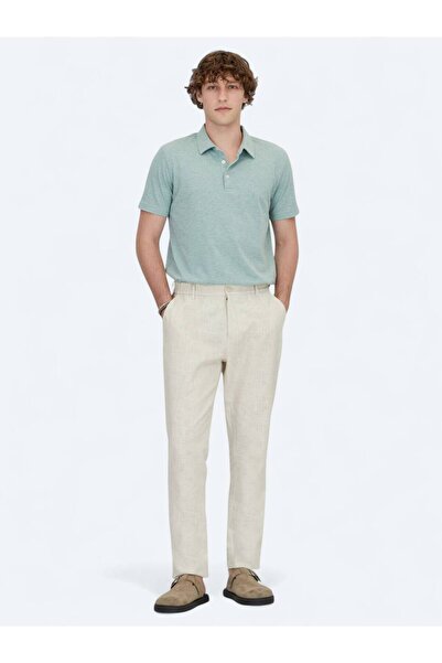 Kip Πράσινο μπλουζάκι με γιακά πόλο από βαμβακερό μείγμα