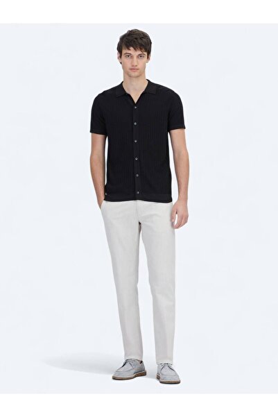 Kip Black Patterned Knitwear