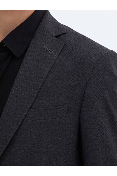 Kip Φιλικό προς το περιβάλλον μπουφάν με μοτίβο Anthracite Regular Fit