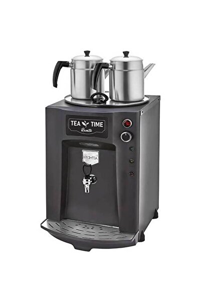 Remta 2 Demlikli Premium Jumbo Çay Makinesi Siyah Renk - 23 Lt
