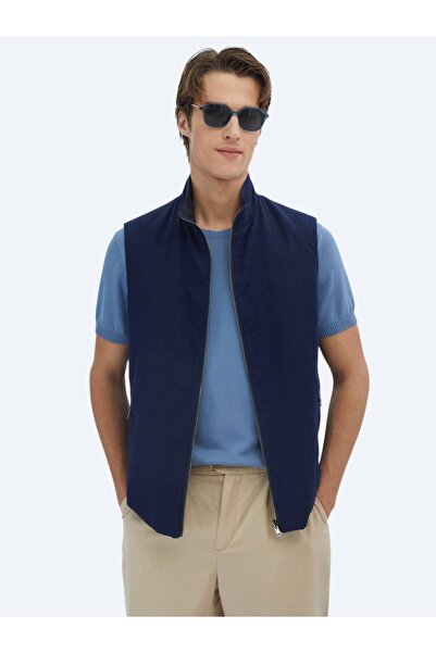 Kip Спортивний жилет з темно-синьої бавовняної суміші