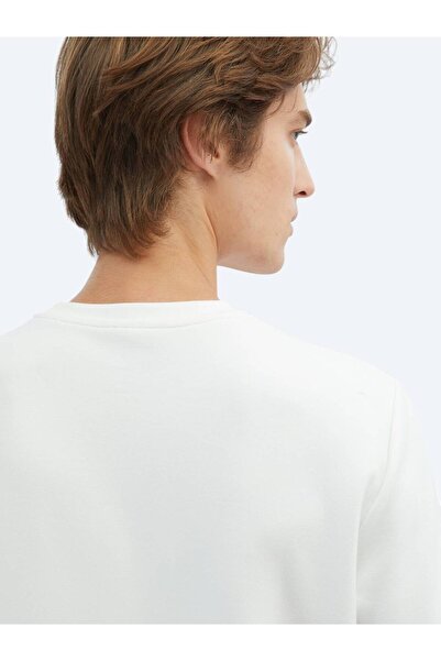 Kip Ekru Bisiklet Yaka Sweatshırt