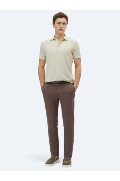 Kip Бежева футболка з прямим коміром