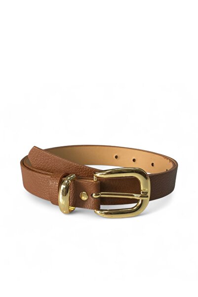 Gesa Kadın Gold Tokalı Siyah Kemer