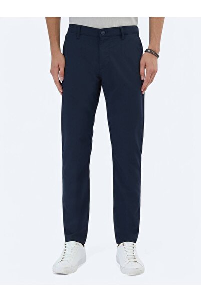 Kip Lacivert Dokuma Слип-фіт повсякденні штани