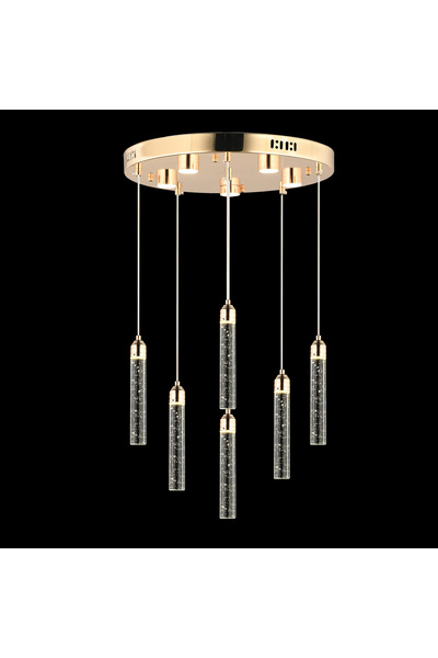 Apliqa Zaki 6 Lı Gold Kaplama 3 Renkli 88 Watt Ledli Modern Tasarım Oturma Odası,Genç Odası,Yatak Odası,Sal