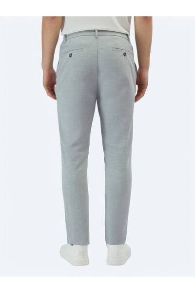 Kip Gri Dokuma Jogging Fit Casual Pantolon