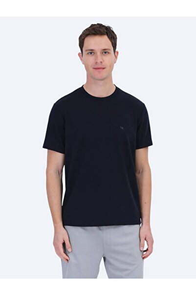 Kip Синій велосипедний комір Прямий T-Shirt