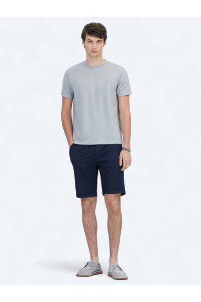 Kip Gray Plain Crew Neck T-Shirt