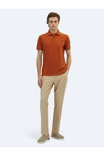 Kip Tile Plain Polo Neck 100% Cotton T-Shirt