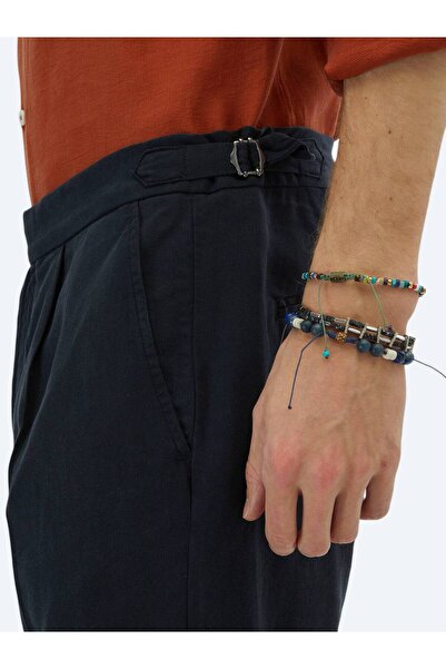 Kip Lacivert Dokuma Carrot Fit Повсякденні бермуди