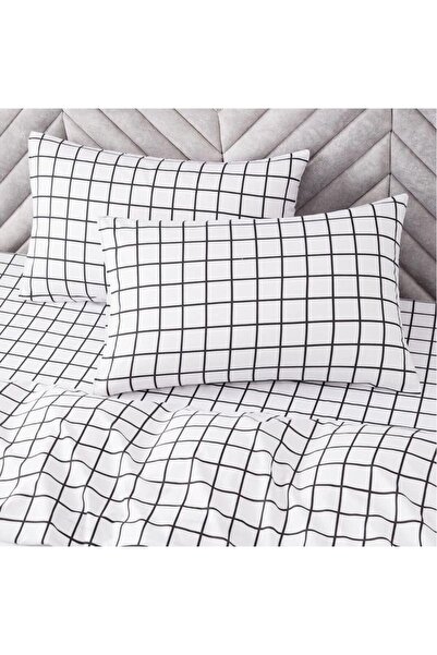 She&Co Double Fitted Sheet Set - Checkered