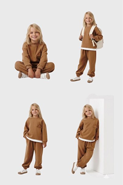 lorio kids Çocuk & Bebek Unisex Sweatshirt Takim Kreş Eşofman