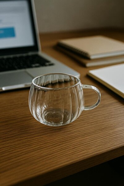 isra kristal Glass Mug with Handle - Coffee, Tea and Soft Drink Cup